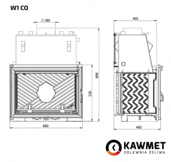 Камінна топка KAWMET W1 CO (18.7 kW)