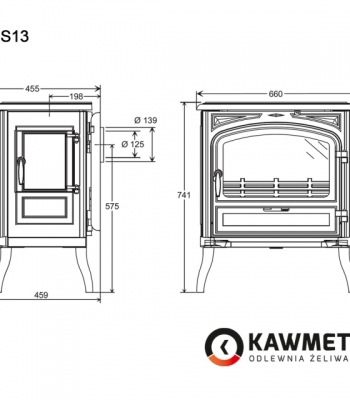 Чавунна піч KAWMET Premium S13 (10 kW)