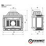 Камінна топка KAWMET W4 праве бокове скло (14.5 kW)